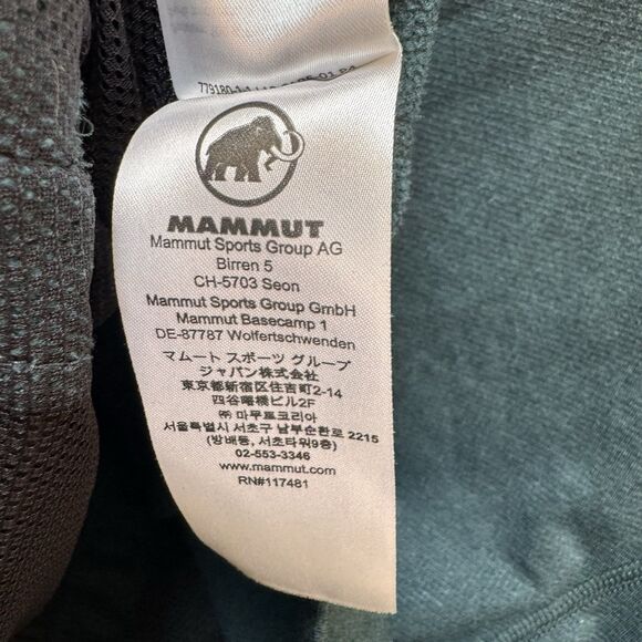 Mammut Swiss Design Runbold Midlayer Women's S Jacket Hooded Teal 1010-23200 - Picture 4 of 10